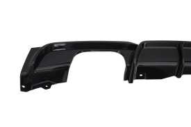 Difuzor Bara Spate Evacuare Dubla Negru Lucios compatibil cu BMW Seria 3 2011-2019 F30 F31 M Design - Img 5