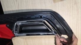 Difuzor bara spate universal , ELITE PLUS B Design, negru mat cu rosu, PRODUS DETERIORAT - Img 5
