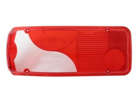 Dispersor pentru lampa spate rosu/alb compatibil cu Mercedes Sprinter W906 2006-2017, VW Crafter 2011-2017, caroserie platforma, parte montare stanga