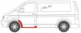 Element reparatie prag VW T5, parte fata stanga (cu captuseala de protectie fata) - Img 2