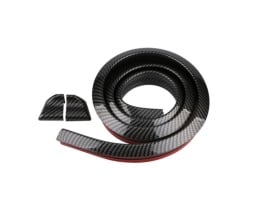 Eleron auto universal din cauciuc tip M Carbon Design lungime 150 cm x 3.5 cm latime cu capete din plastic - Img 1