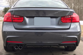 Eleron Portbagaj compatibil BMW Seria 3 F30 2011-2018 M3 Design Negru mat - Img 2