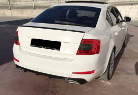Eleron Portbagaj compatibil cu Skoda Octavia 3 III 2012-2019, negru lucios, fibra de sticla - Img 2