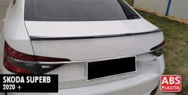 Eleron portbagaj compatibil Skoda Superb III 2019-> sedan, M4 design negru lucios - Img 2