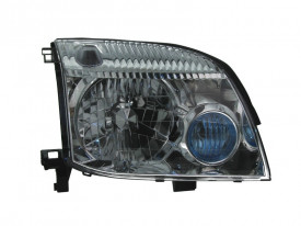 Far Dreapta H4, electric, cu motor, culoare albastru/negru, culoare semnalizator alb compatibil NISSAN X-TRAIL I 2001-2007