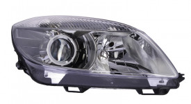 Far Dreapta H4, electric, cu motor, culoare semnalizator transparent se potrivește SKODA FABIA II 2007-2014