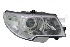 Far Stanga H3/H7, electric, cu motor compatibil SKODA SUPERB II 2008-2013