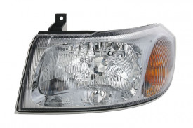 Far Stanga H4, electric, fara motoras, culoare cromat compatibil FORD TRANSIT 2000-2006