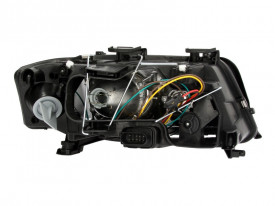 Far Stanga H7/H7, electric, fara motoras, culoare cromat compatibil AUDI A6 C5, ALLROAD C5 1997-2005 - Img 2