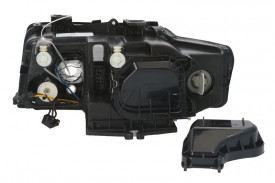 Far Stanga H7/H7, electric, fara motoras, culoare negru sau cromat, compatibil AUDI A4 B6 2000-2004 - Img 2