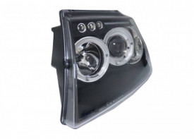 Faruri Angel Eyes compatibile cu Jeep Grand Cherokee (1999-2004) Negru - Img 4