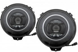 Faruri Bi-Xenon Look compatibil cu MERCEDES G-Class W463 (2005-2017) Negru Facelift 2018 Design - Img 4