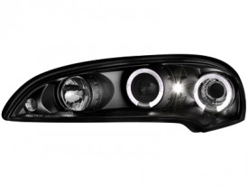 Faruri compatibil cu Opel Tigra (09.1994-12.2000) Angel Eyes Negru - Img 2