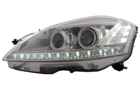 Faruri LED compatibil cu Mercedes W221 S-Class (2005-2009) Facelift Look LHD - Img 7