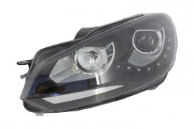 Faruri LED compatibil cu VW Golf 6 VI 2008-2012 DAYLIGHT DRL GTI Look Negru - Img 4