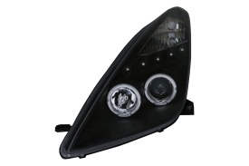 Faruri LED DRL compatibil cu Toyota Celica T230 (1999-2005) Angel Eyes Negru - Img 9