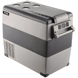Frigider portabil 55L, frigider auto, 12V 24V 220 V, congelator, pentru camping, camion, barca