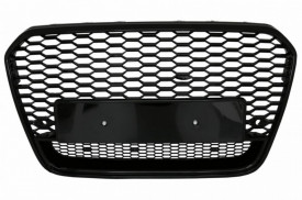 Grila Bara Fata compatibil Audi A6 C7 4G 2011-2014 RS6 Design Negru Lucios - Img 1