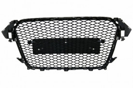 Grila Centrala compatibil cu AUDI A4 B8 Facelift 2012-2015 RS Design Negru Lucios - Img 5