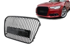 Grila Centrala compatibil cu Audi A6 C7 2011-2014 Negru Lucios - Img 2