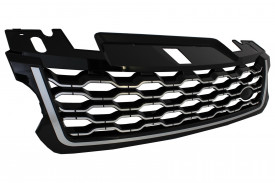 Grila Centrala compatibil cu Land Range Rover Sport L494 (2013-2017) Negru Chrom Facelift 2018+ Design - Img 1