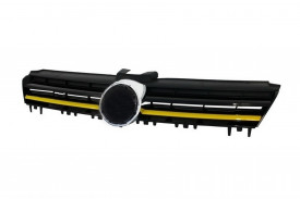 Grila Centrala compatibil cu VW Golf 7 VII 2012-2017 R400 Design Galben - Img 3