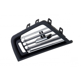 Grila Ventilatie Bord partea Stanga compatibila BMW Seria 5 F10 F11 2010-2017 negru cu crom - Img 2