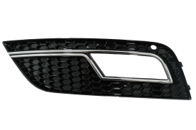 Grile Laterale Bara Fata compatibil cu AUDI A4 B8 Facelift 2012-2015 RS4 Design Negru & Chrome - Img 6