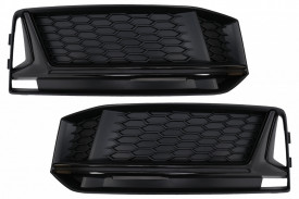 Grile Laterale compatibil cu Audi A4 B9 Sedan Avant S-Line 2016-2018 RS4 Design Negru - Img 2