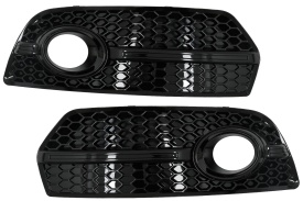 Grile Laterale compatibil cu Audi Q5 SUV 8R 2008-2011 RS Design Negru Lucios