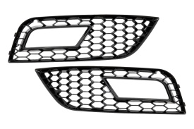 Grile Proiector compatibil cu AUDI A4 B8 facelift 2012-2015 RS4 Design Negru Lucios - Img 1