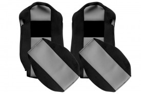 Huse scaune camion compatibile cu IVECO STRALIS 2002-2012 negru cu gri - Img 1