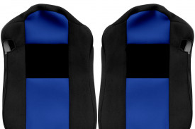 Huse scaune camion compatibile cu IVECO STRALIS 2002-2012 negru cu albastru - Img 2