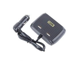 Incarcator auto splitter bricheta cu 3 Iesiri + 2 USB 120W 1512 - Img 2