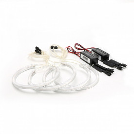 Kit Angel Eyes CCFL compatibil cu BMW seria 1 E87 2004-2011, 2x101mm + 2x124mm - Img 1