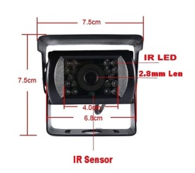 Kit de mers inapoi cu camera si monitor display de 7 inch 12V-24V pentru Camioane, Autocare, Bus-uri - Img 2