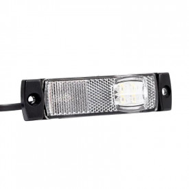 Lampa gabarit 100x32, LED, alba, cu suport cu 2 urechi, 12-36V, FT-018B Fristom