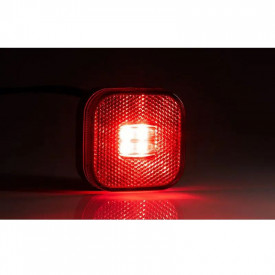Lampa gabarit 62x62, LED, rosie, 12-36V, FT-027-C Fristom - Img 3