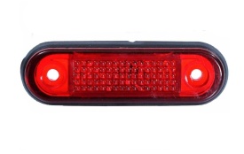 Lampa gabarit cu LED, rosu, 75mm x 22mm, 24V - Img 6