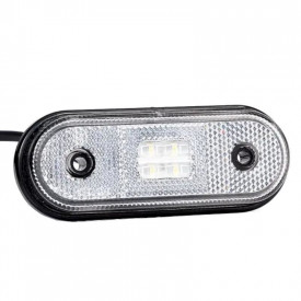Lampa gabarit, LED, alba, 12-36V, FT-020-B Fristom