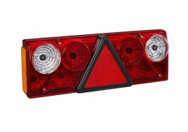Lampa spate camion, universala, 8 functii, cu cabluri, partea stanga