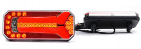 Lampa spate LED, semnalizare dinamica, 236x104, 6 functii, cu ceata, stanga/dreapta, Was - Img 7