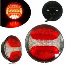 Lampa stop LED, 3 functii, diametru 122mm, 12/24V - Img 5