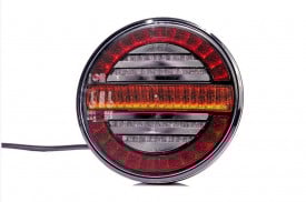 Lampa stop LED, semnalizare dinamica, 3 functii, tip hamburger, 12/24V, FT-213 Fristom - Img 1