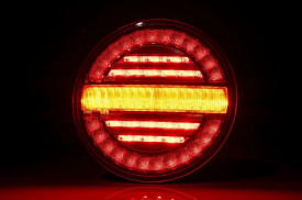 Lampa stop LED, semnalizare dinamica, 3 functii, tip hamburger, 12/24V, FT-213 Fristom - Img 2