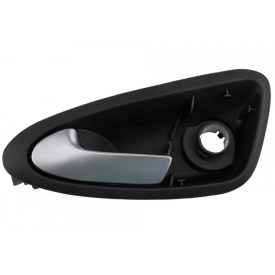 Maner interior usa fata stanga compatibil Seat Ibiza 4 2009-2017 montare partea stanga, culoare argintiu mat pentru autovehicule cu reglaj manual al oglinzilor exterioare - Img 3