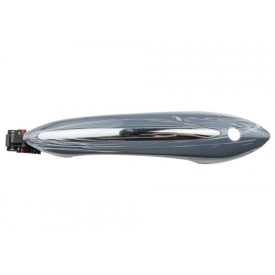 Maner usa compatibil BMW Seria 5 F10 F11 2009-2015 Seria 5 F07 2009-2017 Seria 7 F01 F02 F03 F04 2008-2015, Stanga Fata, pentru masini cu functie Keyless Entry Go si iluminare, culoare gri