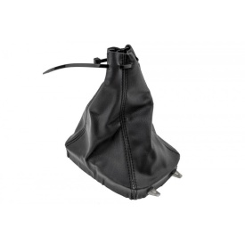 Manson schimbator de viteze din piele ecologica cu rama compatibil cu Saab 9-3 2003-2012, culoare negru