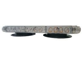 Mini Rampa Girofar lungime 40 cm, LED, cu magnet, 32 W, 12-24V culoare portocalie - Img 1