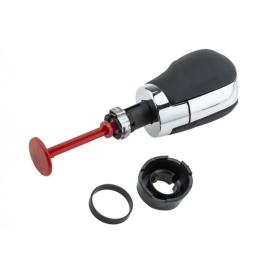 Nuca schimbator auto imitatie de piele neagra compatibil cu VW Golf 6, 7, Passat B7, CC, cutie automata DSG - Img 2